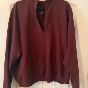 Skims Pullover Sweater - Burgundy